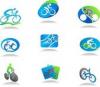 Bicikli sport ikonok