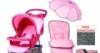Eladó Pink babakocsi,több részes Olcsón eladó háromkerekű babakocsi