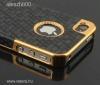 Elegns iPhone 4 / 4S Fekete Krm Br tok