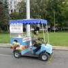 Fagylaltos tricikli s fagylaltos kocsi