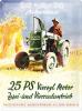 MAN Ackerdiesel Traktor 25PS Blechschild 30x40 cm Schild Trecker Schlepper