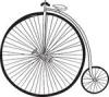 Antik bicikli skicc Vektor clip art