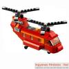 LEGO Creator Piros rotorok 31003 Az g mennydrg s hirtelen orknerej szl kezd tombolni krltted de ezt nem egy vihar okozza hanem a fantasztikus Piros rotorok helikopter amikor