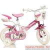 Gyermek kerkpr Hello Kitty mintval 12 es mret Igazi elegns s minden tekintetben kislnyos bicikli ami Hello Kitty mintival biztosan elnyeri minden kislny tetszst A bicikli