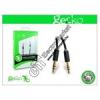 Apple iPhone 3G/3GS/4/4S/iPad/iPad2 audio kbel (3,5 - 3,5 mm jack) 1 m-es vezetkkel - Gecko Soundwire GG100019 - black vsrls