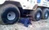 Videó Áthajtott egy teherautó az orosz férfin