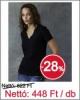 Akcis Kariban Pretty Ladies V-Neck T-Shirt V-Nyak Ni Pl 150gr/m2