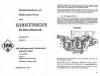 Bedienung Gertetrger RS 08/15 Maulwurf IFA DDR Traktor Schlepper Schnebeck