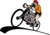 Biciklista lovagls versenyzs bicikli v8 aut gp Stock illusztrci