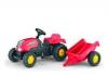 Rolly toys Traktor 012121 rollyKid mit Anhnger in rot Trettraktor