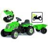 lapac traktor Smoby GM Bull s vlekem zelen