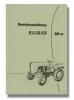 Allgaier Traktor AP 16 AP16 Betriebsanleitung Handbuch