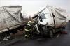 Három teherautó Ăźtközött Körmendnél, hárman meghaltak