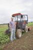 Farmer traktor portr
