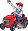 Farmer vezets lovagol kpben lthat kaszl traktor Stock illusztrcik
