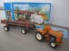 Playmobil Traktor mit Holzhanhnger