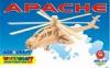 WoodCra fa makett 3D-s Apache Helikopter /AR-19/