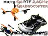 Micro Q4 szobai 4 rotoros mini helikopter
