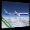 Boeing 787 Dreamliner repls kzben Fotzs s fnykpszet 30x25 cm Vszon