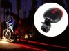 Lézeres nyomsáv jelző hátsó kerékpár világítás - Biztonságban az utakon!