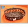 Ovl barna rattan kosr