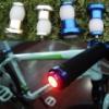 Bicikli bike 7 mode 5 LED es hts lmpa piros