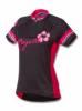 SABRINA női kerékpáros rövidujjú mez, fekete/pink - ROGELLI