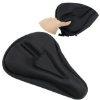 KLOUD ? Black so gel relief bike saddle seat cushion pad cover (straight and triangle groove)
