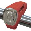 Mini LED es akkus kerékpár első lámpa piros Security Plus 0182