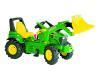 Traktor John Deere homlokrakodval Rolly toys