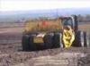 Used scraper Earthmovers tractor case in action farm traktor