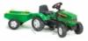 Zielony traktor na peda?y Farm Master + przyczepa 1061B