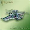 3D puzzle harci helikopter KA 50 sznes